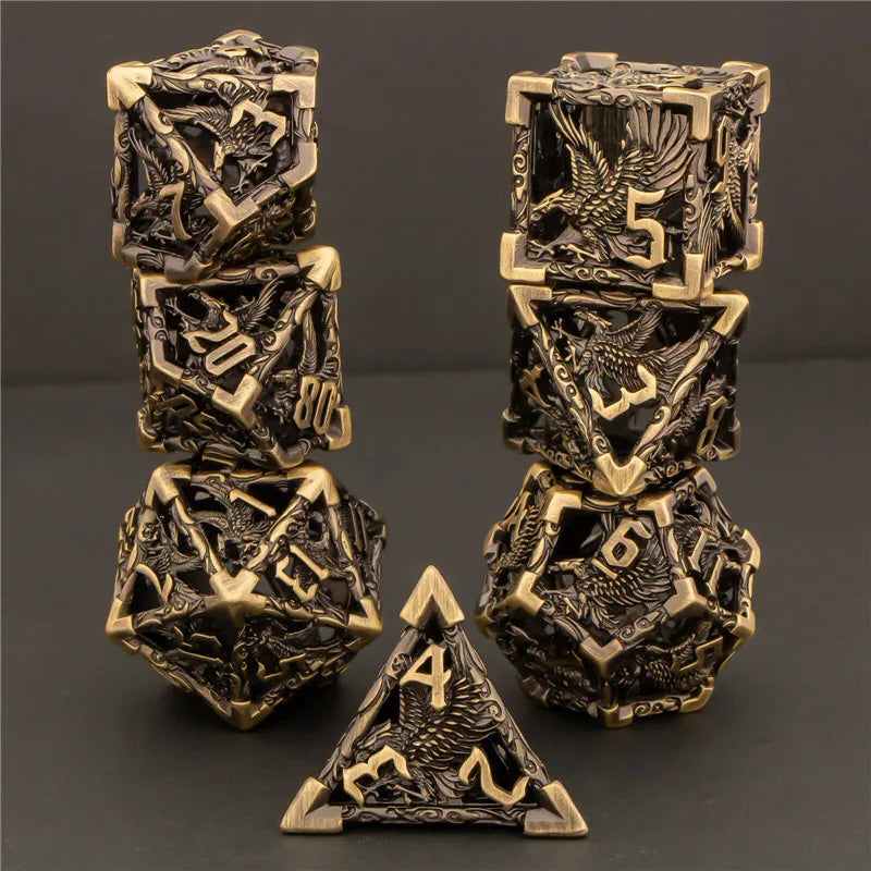 Hollow Metal Eagle Dice Set - What The Funk