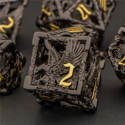 Hollow Metal Eagle Dice Set - What The Funk