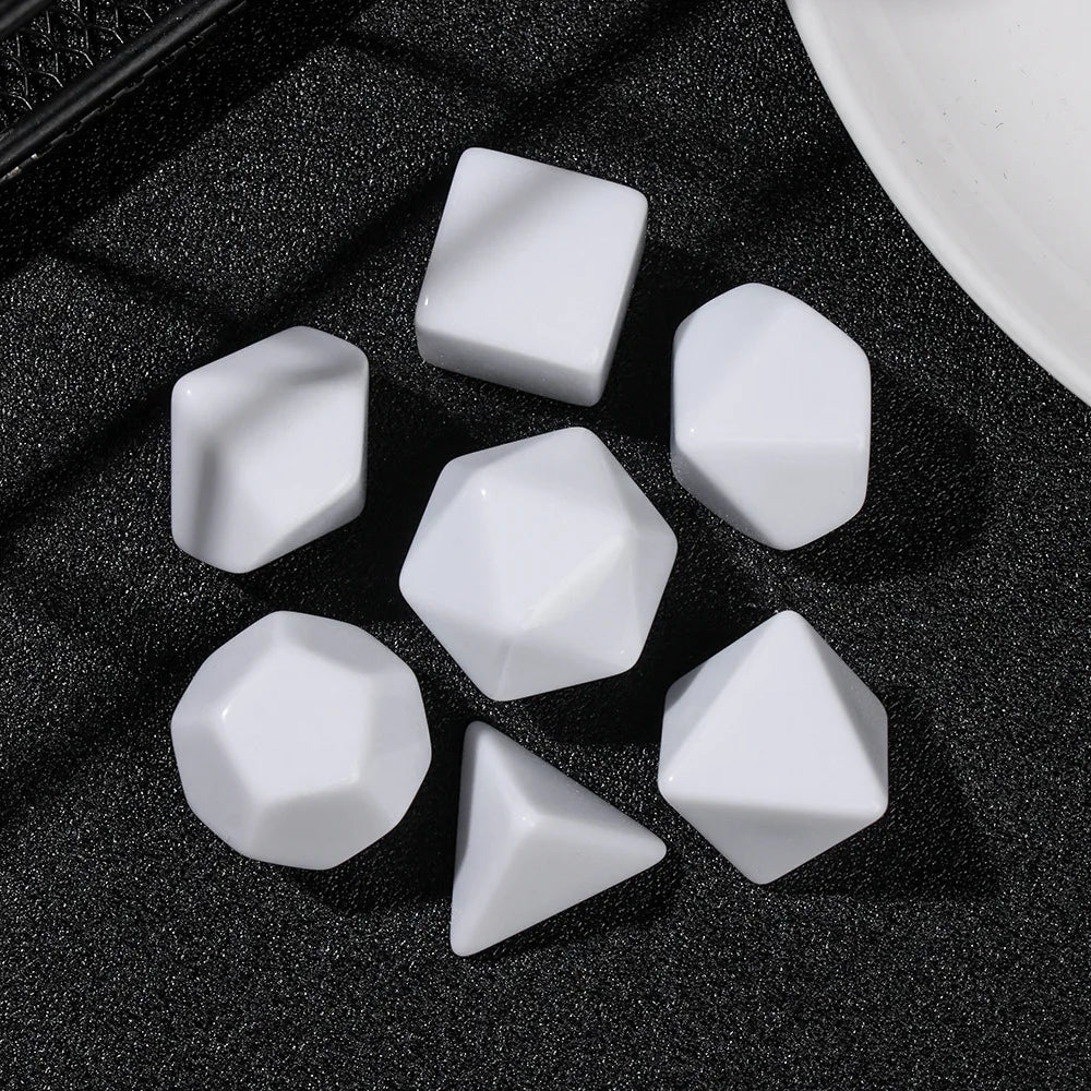 Blank White Dice Set - What The Funk