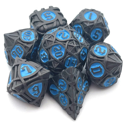 Metal Maze Pattern Dices Set - What The Funk