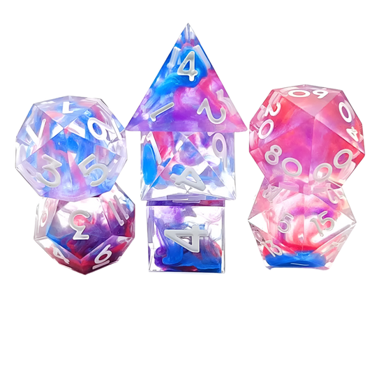 Sharp Edge Colorful Dice Set