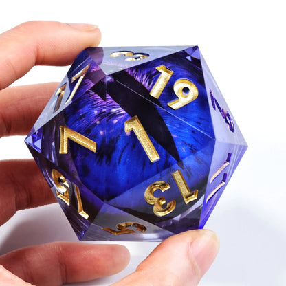 Large Hand Crafted D20 2 inch (50mm) - What The Funk