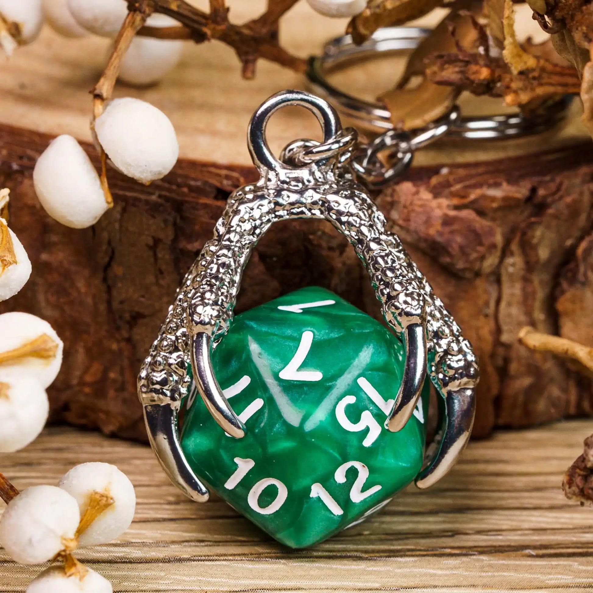 D20 Keychain and Key Ring - What The Funk