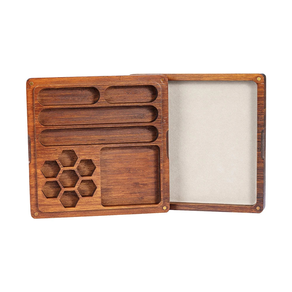 2 in 1 Wooden Dice Case & Dice Tray, High Quality - What The Funk