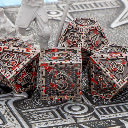 Metal Dragon Emblem Scale Dice Set - What The Funk