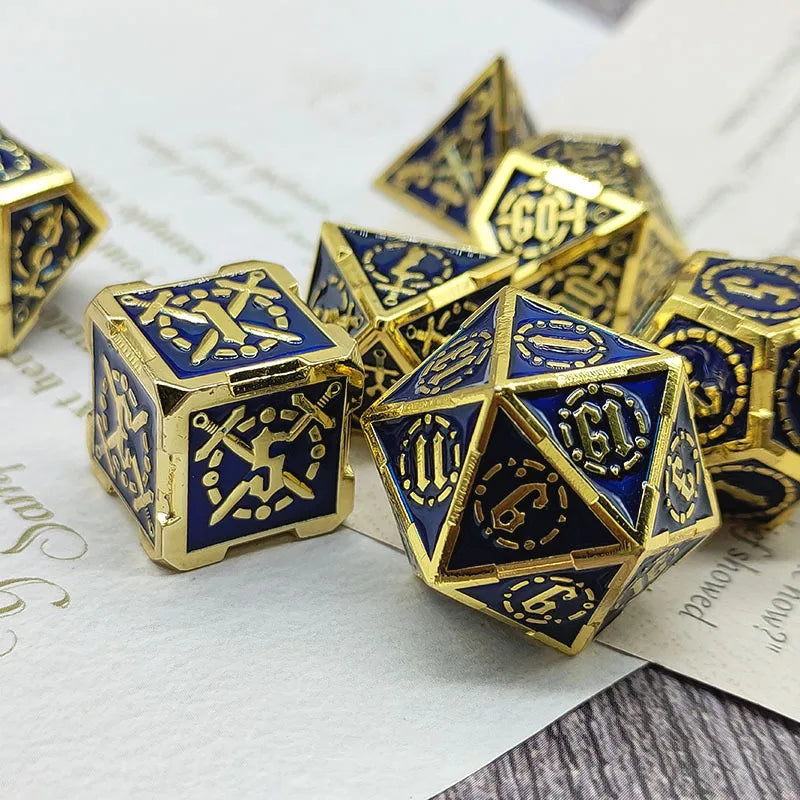 Metal Sword Emblem Dice - What The Funk