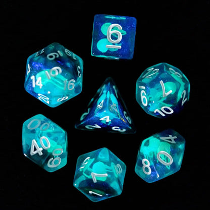 Glow in the Dark Jellyfish Dice Set