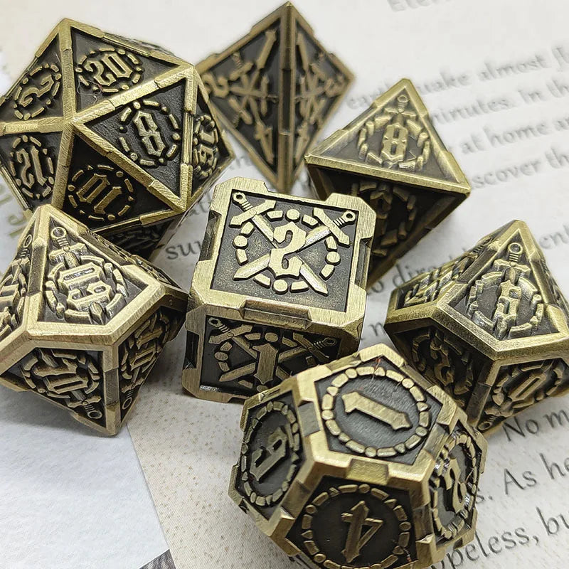 Metal Sword Emblem Dice - What The Funk