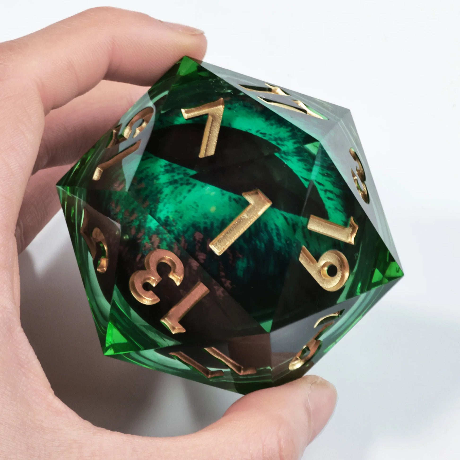 Large Hand Crafted D20 2 inch (50mm) - What The Funk