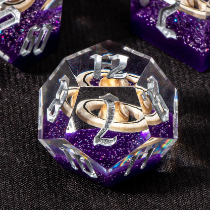 Sharp Edge Planetary Rings Dice Set