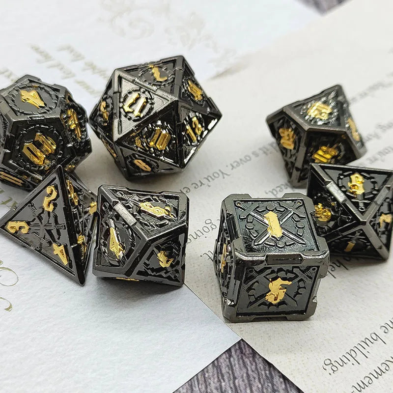 Metal Sword Emblem Dice - What The Funk