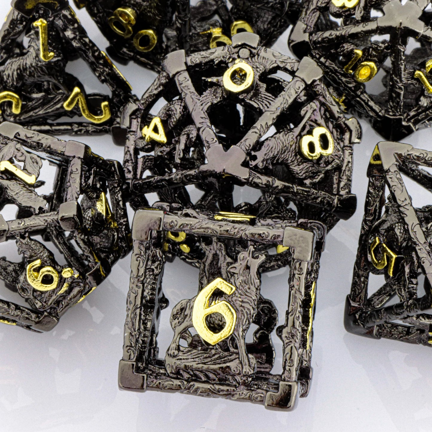 Metal Wolf & Snake Dice Set - What The Funk