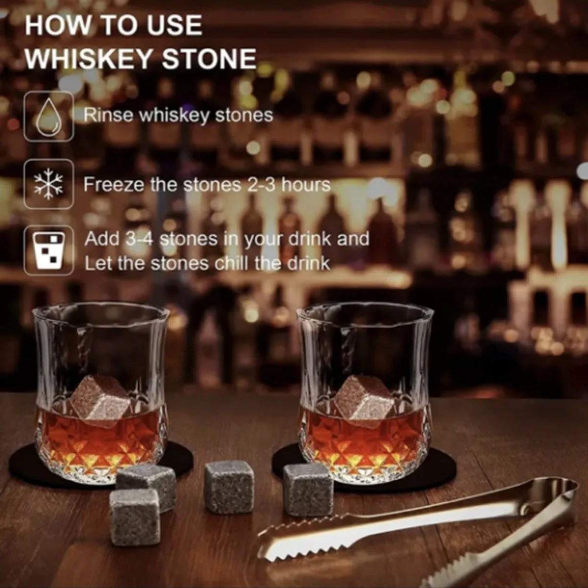 Whiskey Stones Glasses Set - What The Funk