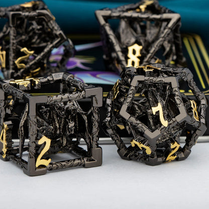 Hollow Metal Tiamat Dice Set - What The Funk