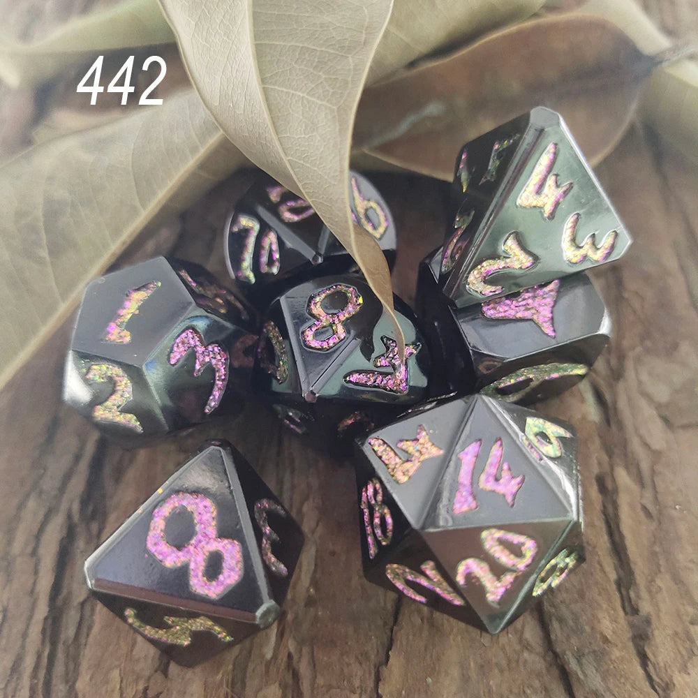 Metal Bold Number Dice - What The Funk