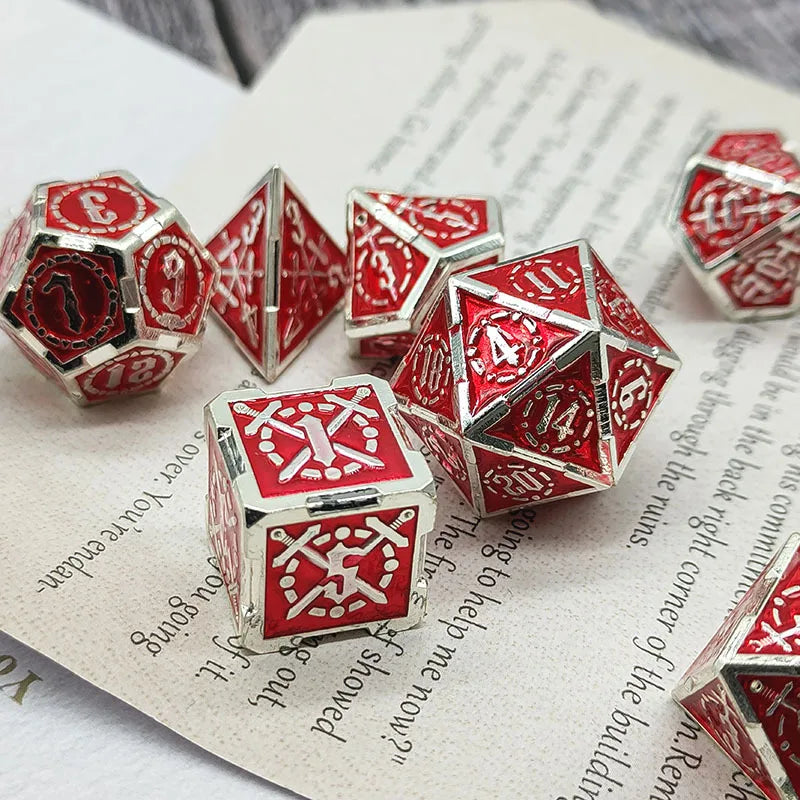 Metal Sword Emblem Dice - What The Funk