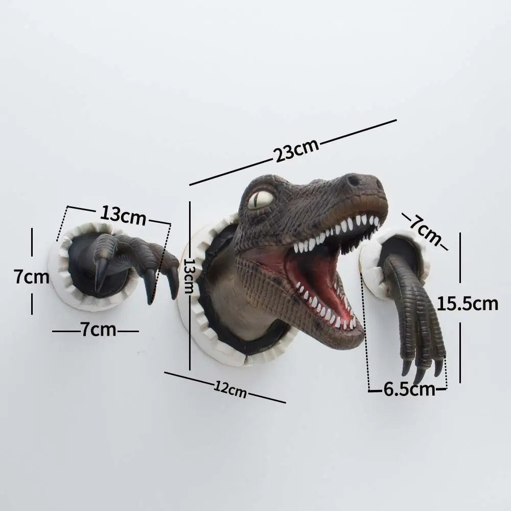 Bursting Dinosaur Wall Mounted Sculpture