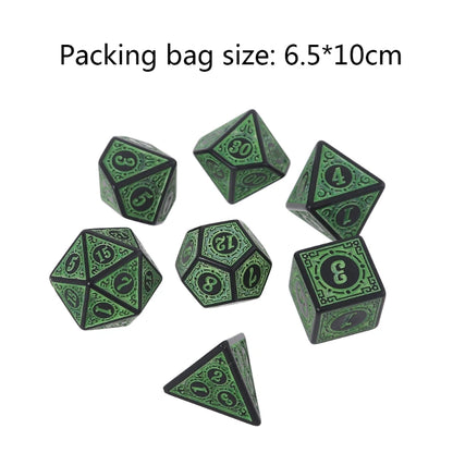 Small Carved Pattern Dice Set - What The Funk