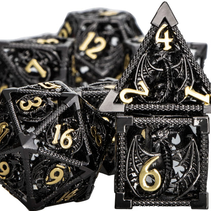 Metal Angels, Witches, & Dragons Dice Hollow Dice Set - What The Funk