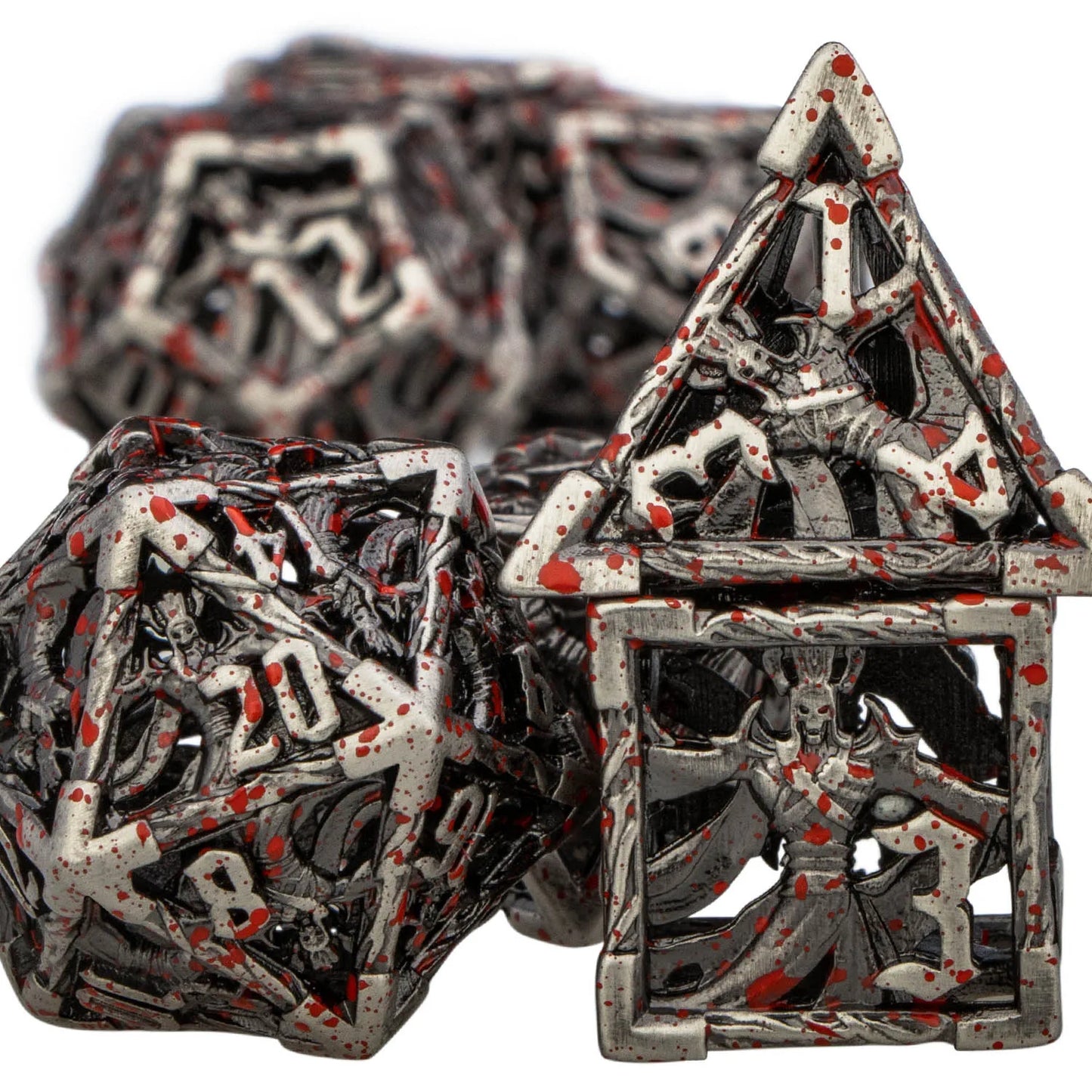 Metal Angels, Witches, & Dragons Dice Hollow Dice Set - What The Funk