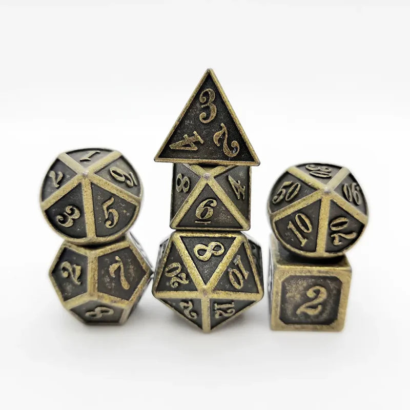 Metal Trimmed Dice Set - What The Funk