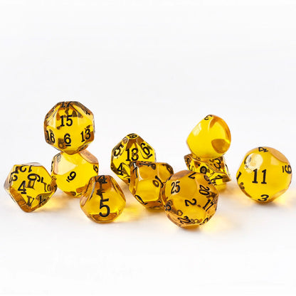 Odd Numbered Polyhedral Dice Set D3-D25 - What The Funk