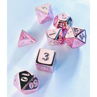 Pink Plating Dice Set