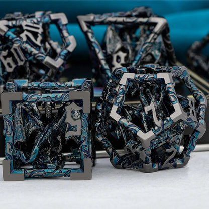 Hollow Metal Tiamat Dice Set - What The Funk