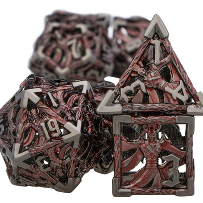 Metal Angels, Witches, & Dragons Dice Hollow Dice Set - What The Funk