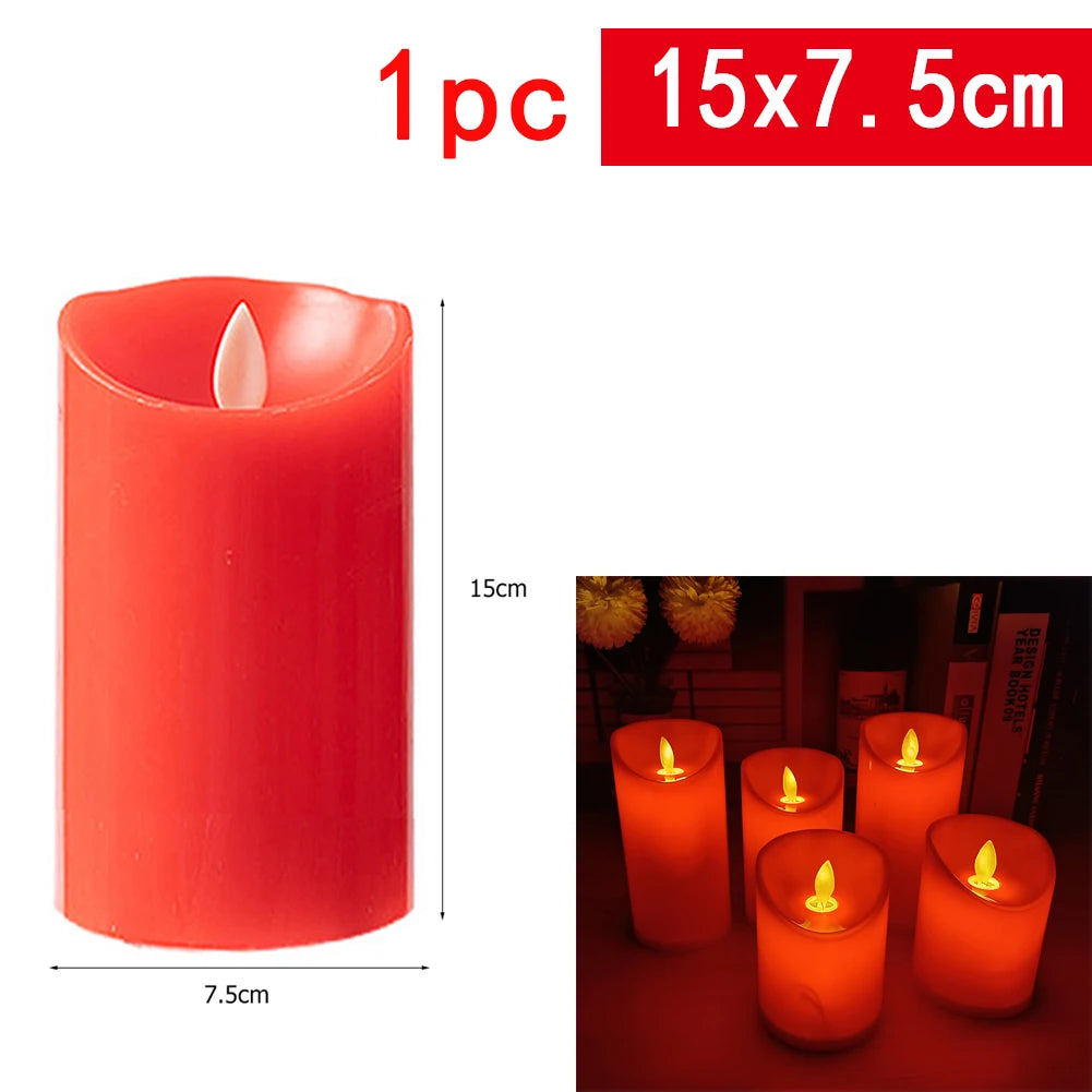 Electronic Flickering Wick Candle (Red) - What The Funk