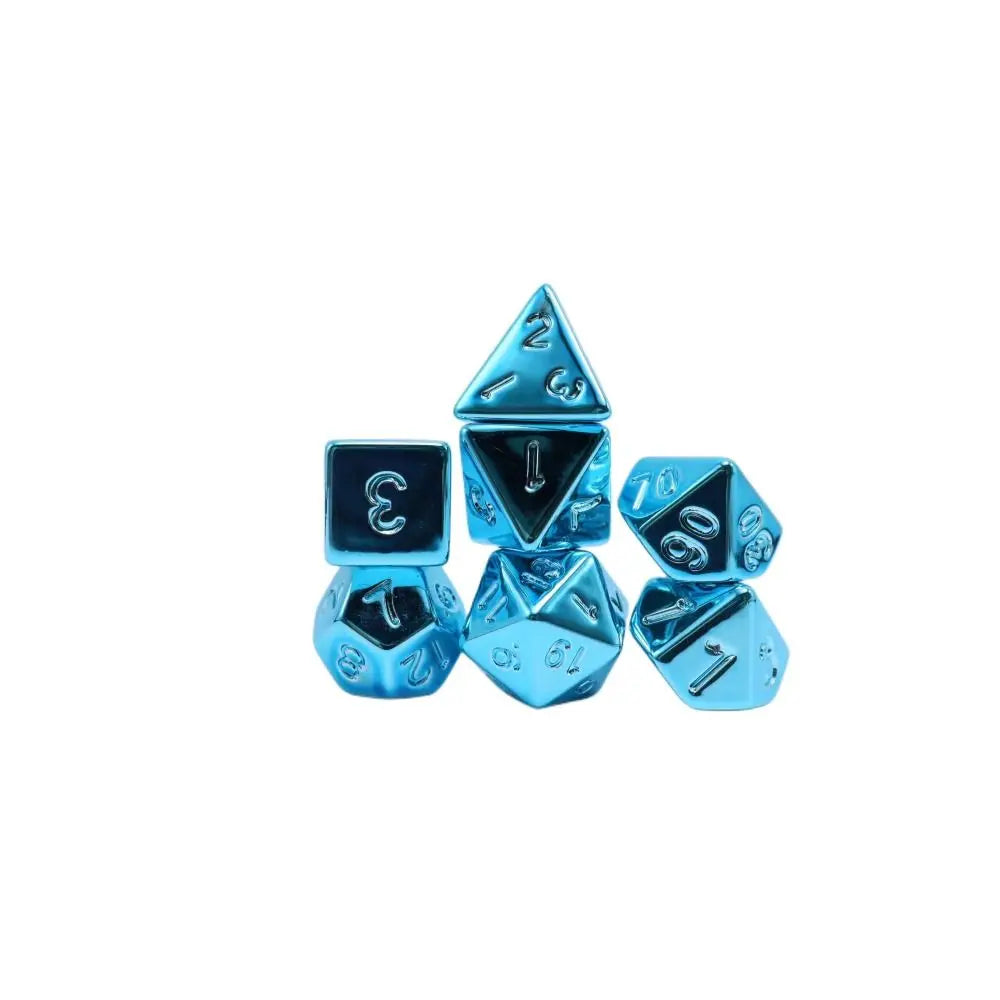 Blue Plating Dice Set