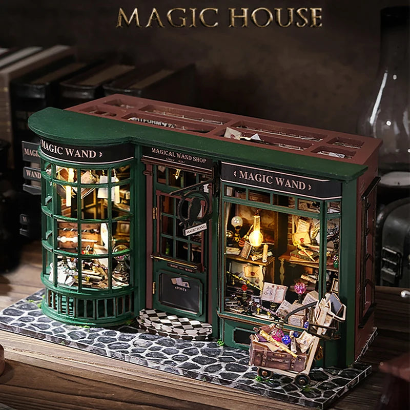 Magic Wand - Wooden Miniature House - DIY Assembly Building Model Kit - What The Funk