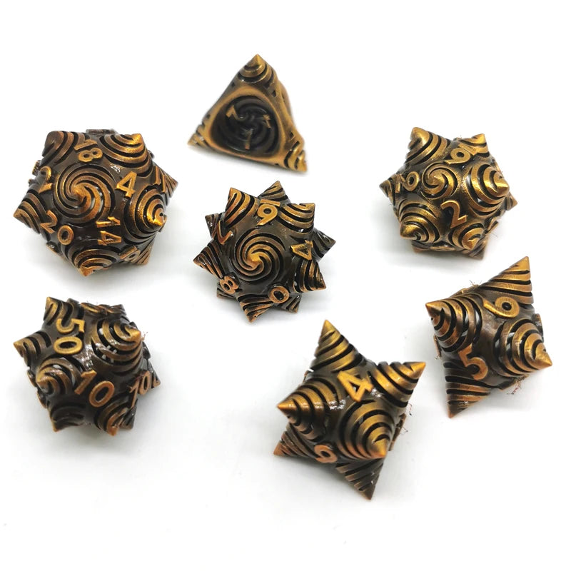 Metal Caltrops Dice Set - What The Funk