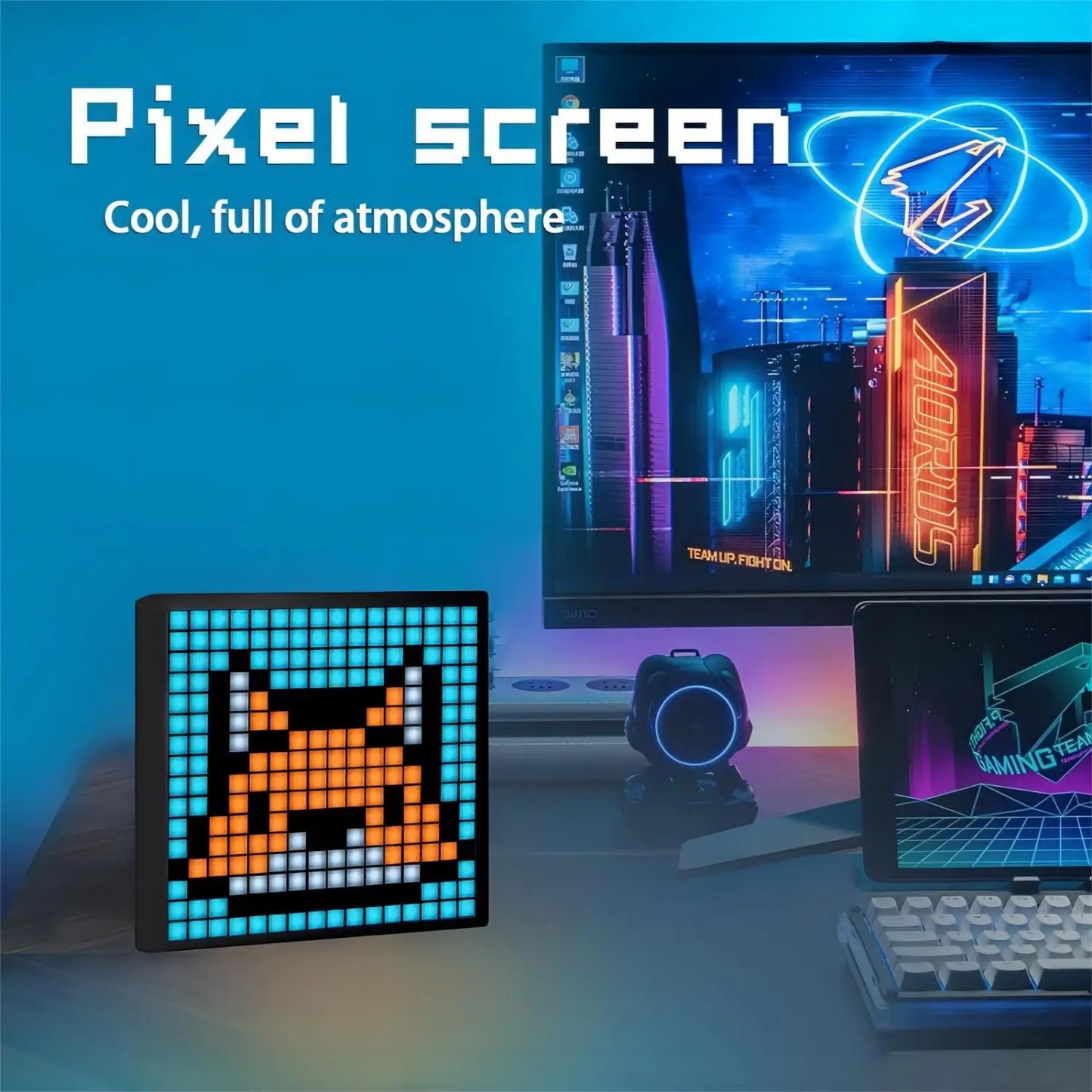 LED Pixel Display Picture Frame Decor - What The Funk