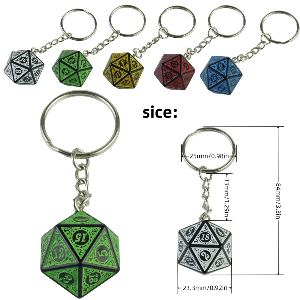 Dice Key Chain - What The Funk