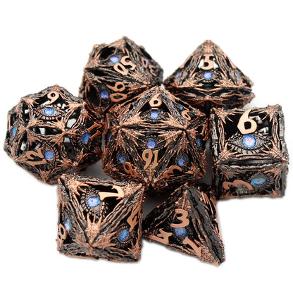 Hollow Metal Dragon Eye Dice Set - What The Funk