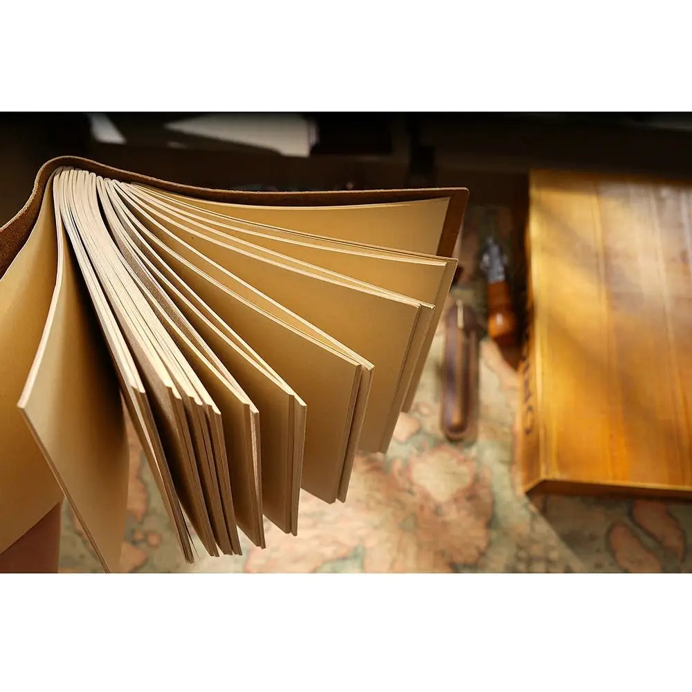 Handmade Embossed Leather Blank Books - What The Funk