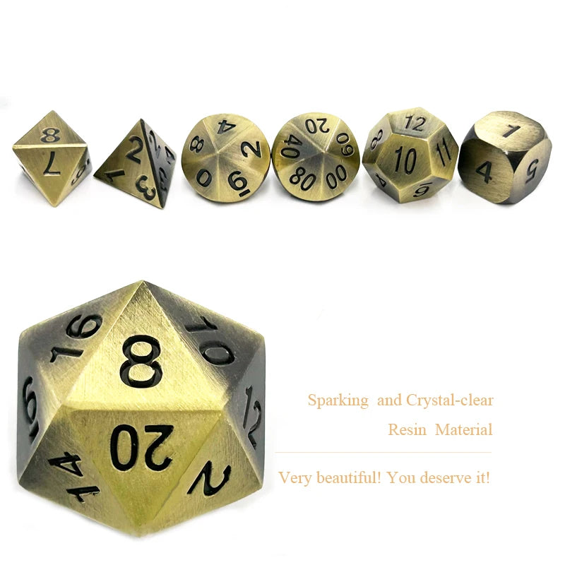 Metal Glossy Dice Sets - What The Funk