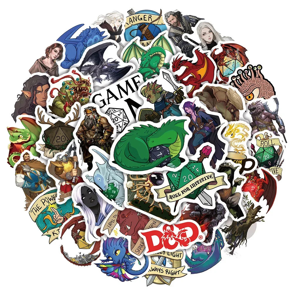 D&D Sticker Bundle (10/30/50) - What The Funk