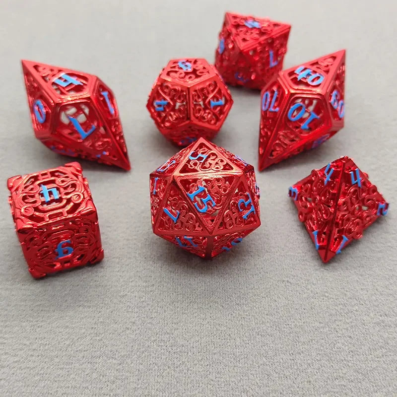 Hollow Metal Digital Dice Set - What The Funk