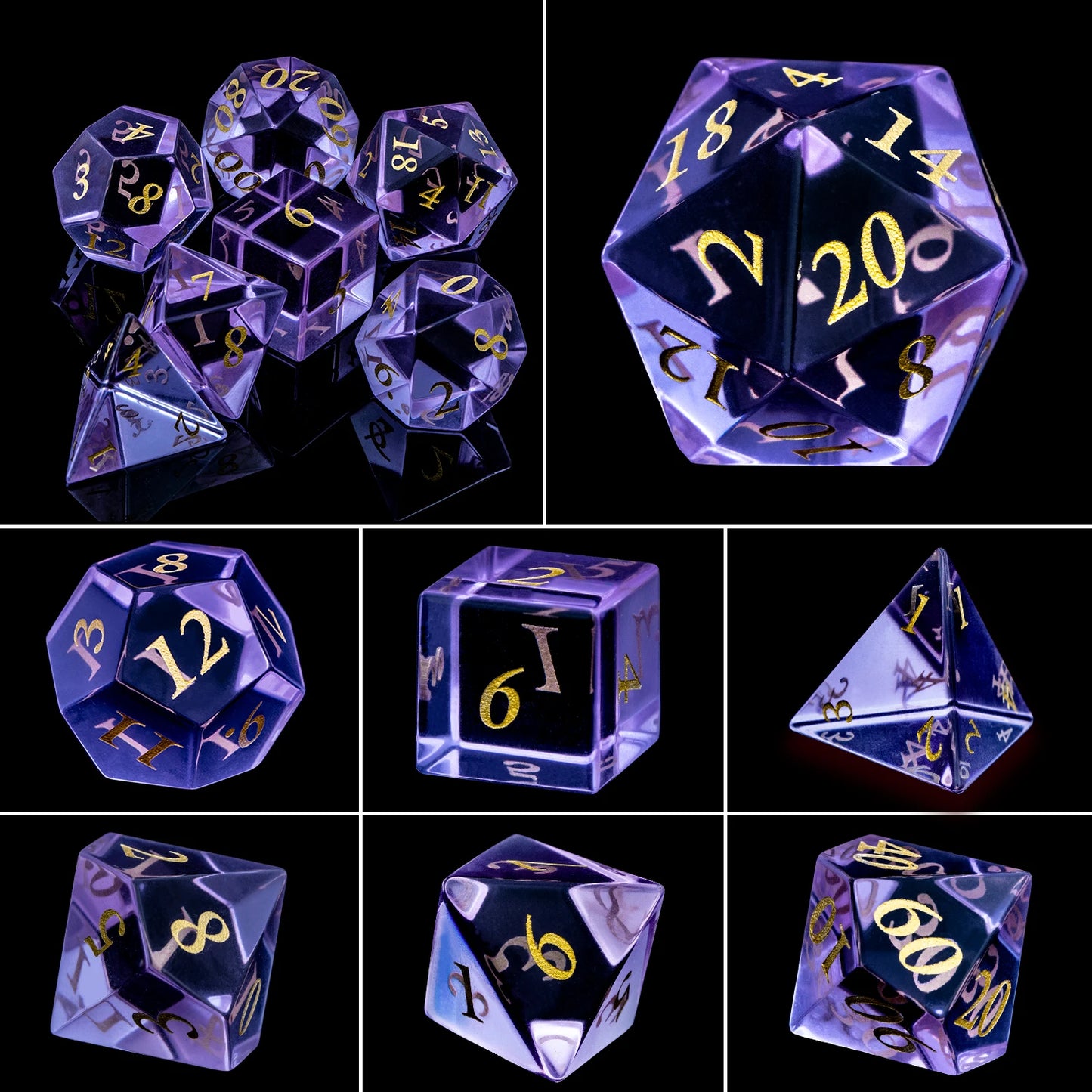 Crystal, Stone, & Gem Dice Set - What The Funk