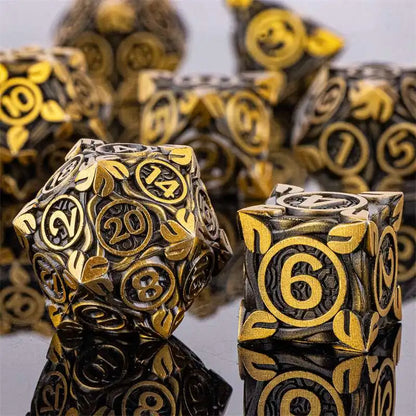 Metal Leaf Dice Set - What The Funk