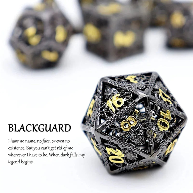 Hollow Metal Octopus Dice Set - What The Funk