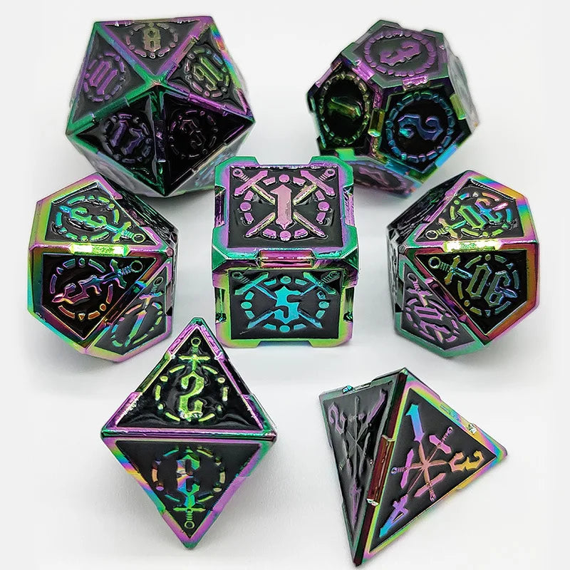 Metal Sword Emblem Dice - What The Funk