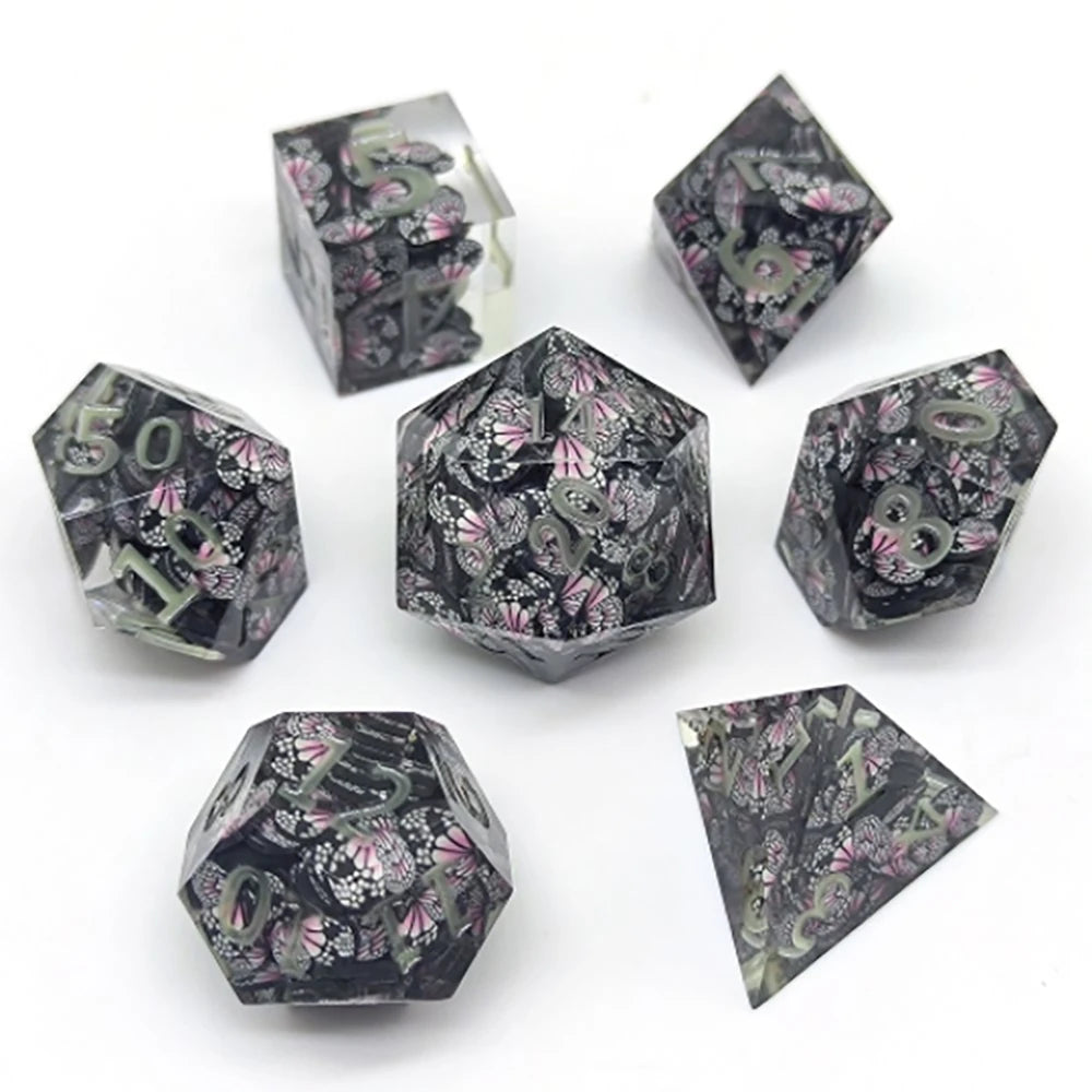 Glow-In-The-Dark Dice Set Handmade - What The Funk