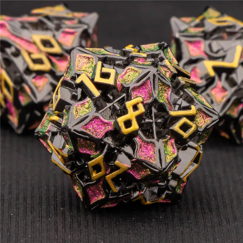 Metal Greek Gods Dice Set - What The Funk