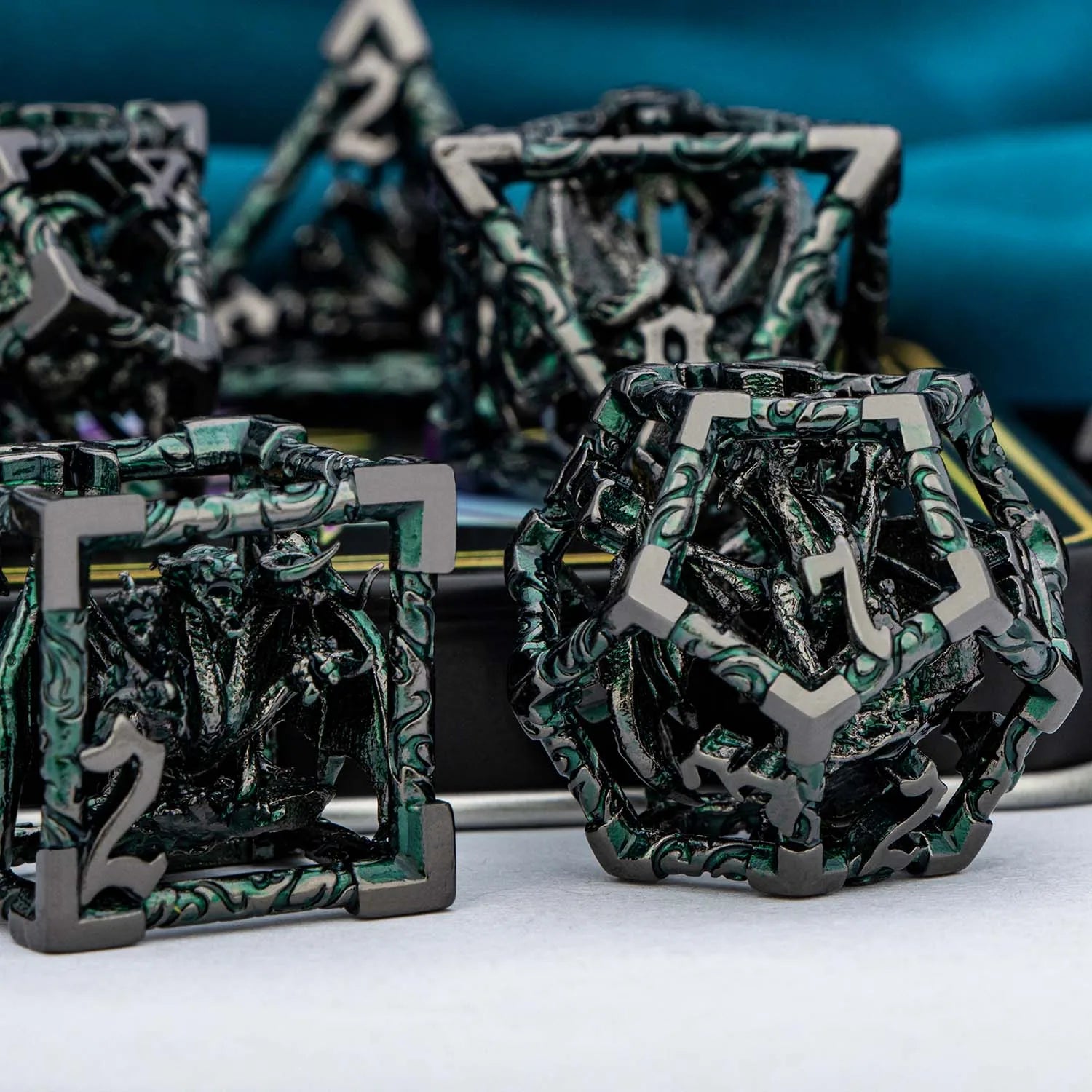 Hollow Metal Tiamat Dice Set - What The Funk