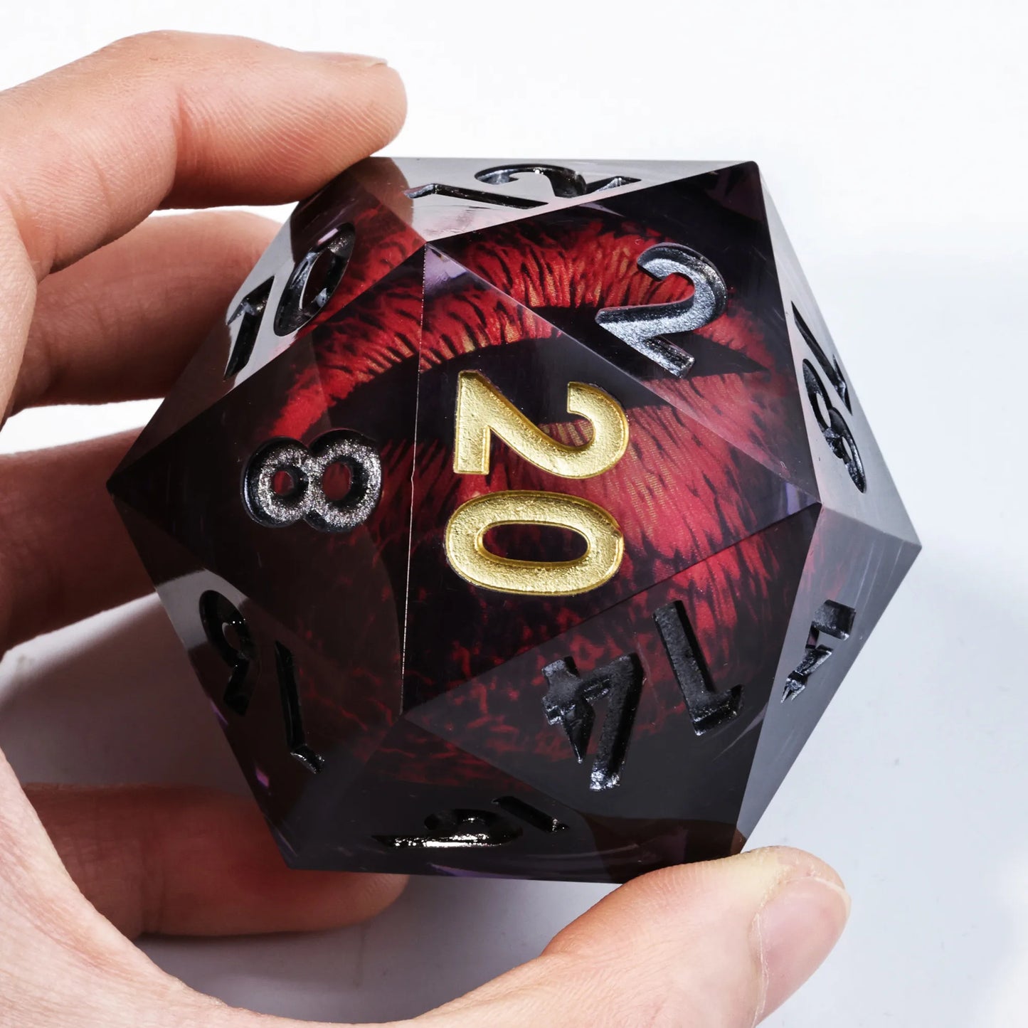 Large Hand Crafted D20 2 inch (50mm) - What The Funk