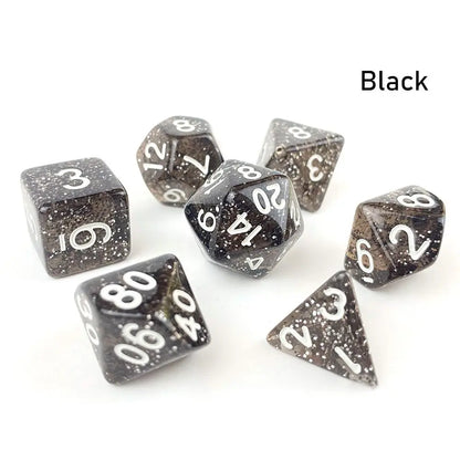 Glittery Translucent Dice Set - What The Funk