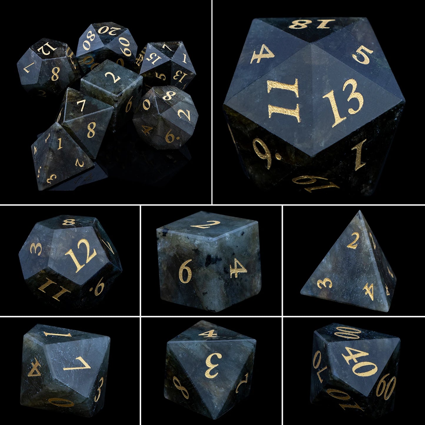 Crystal, Stone, & Gem Dice Set - What The Funk